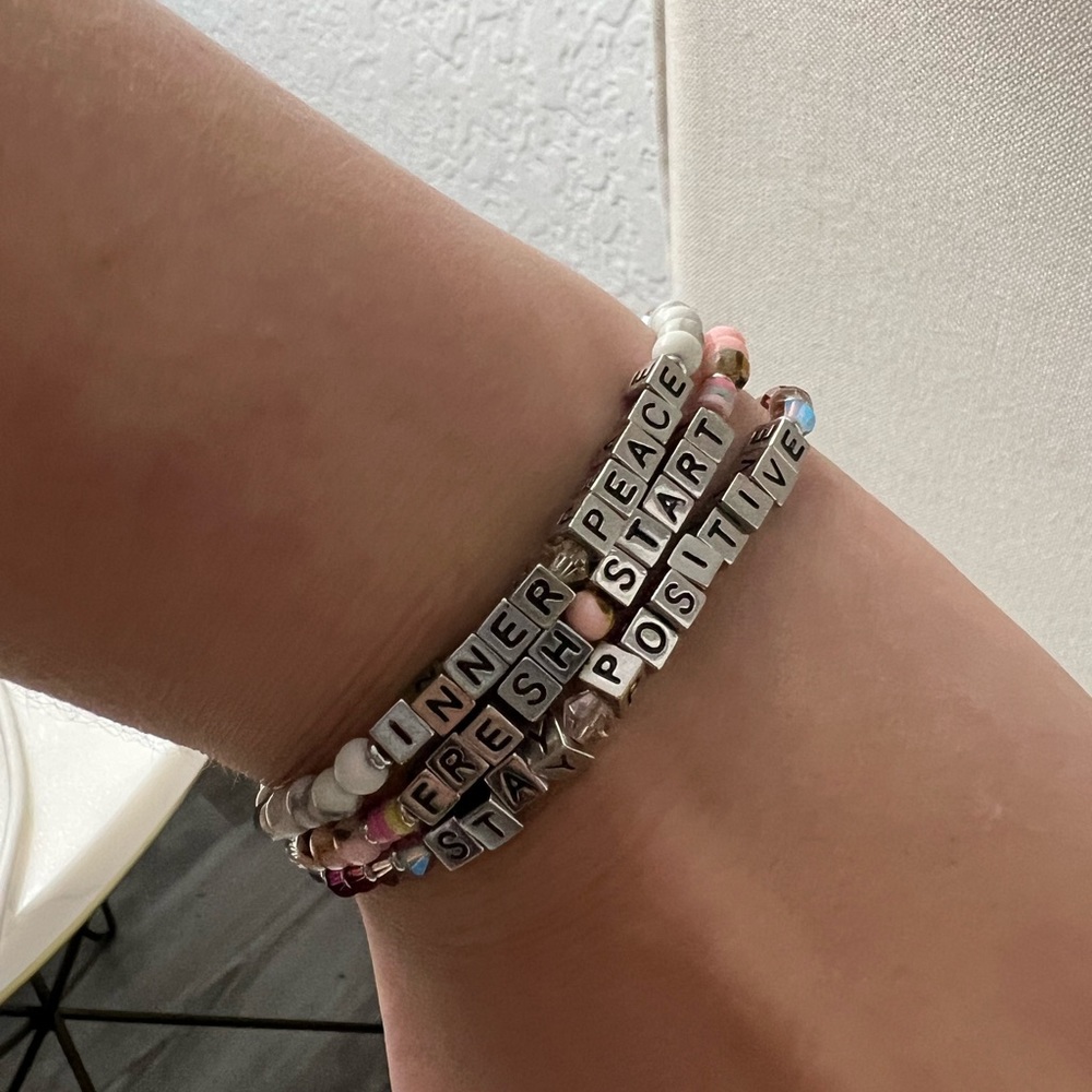 3 bracelets Little Words Project size M/L